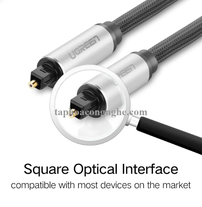 Ugreen 10541 3M màu Xám Dây cáp quang âm thanh 2 đầu dương AV108 30010541